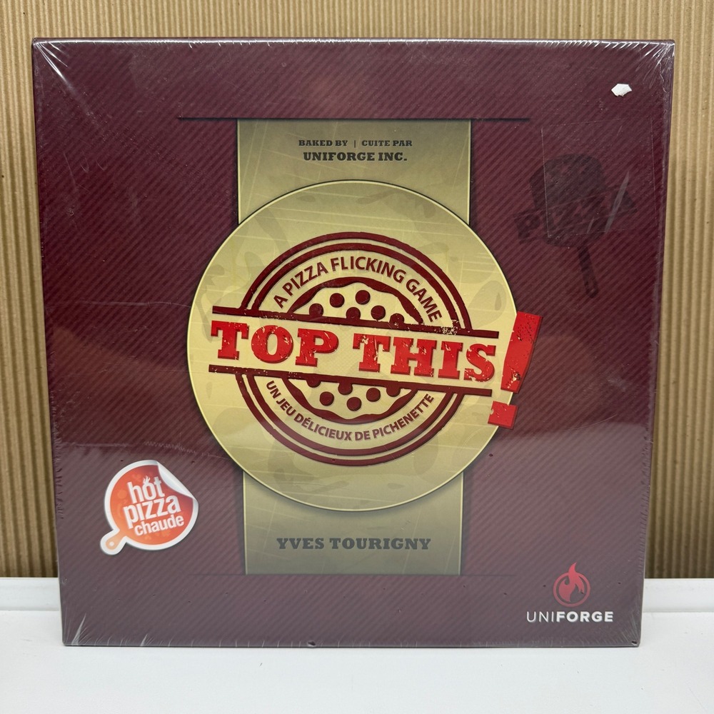 Top This! A Pizza Flicking Game UniForge Dexterity Board Game New Sealed